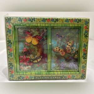 Punch studio playing cards. Butterfly Forest. Game.